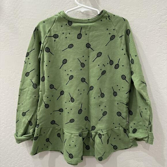 Childhoods Green Tennis Anyone Peplum Crew Sweatshirt - Picture 4 of 7